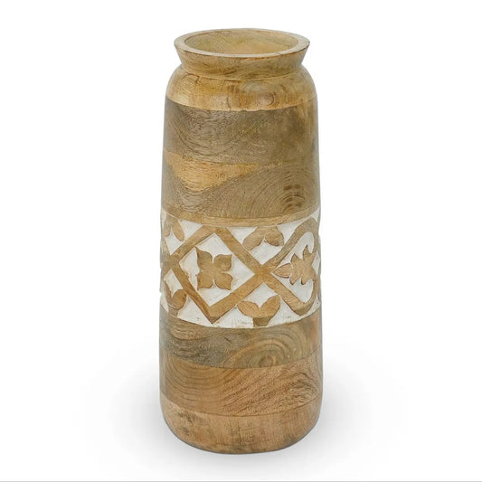 Decorative Wood Vase