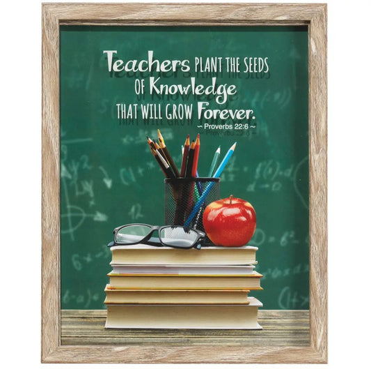 "Teachers Plant the Seed" Framed Art