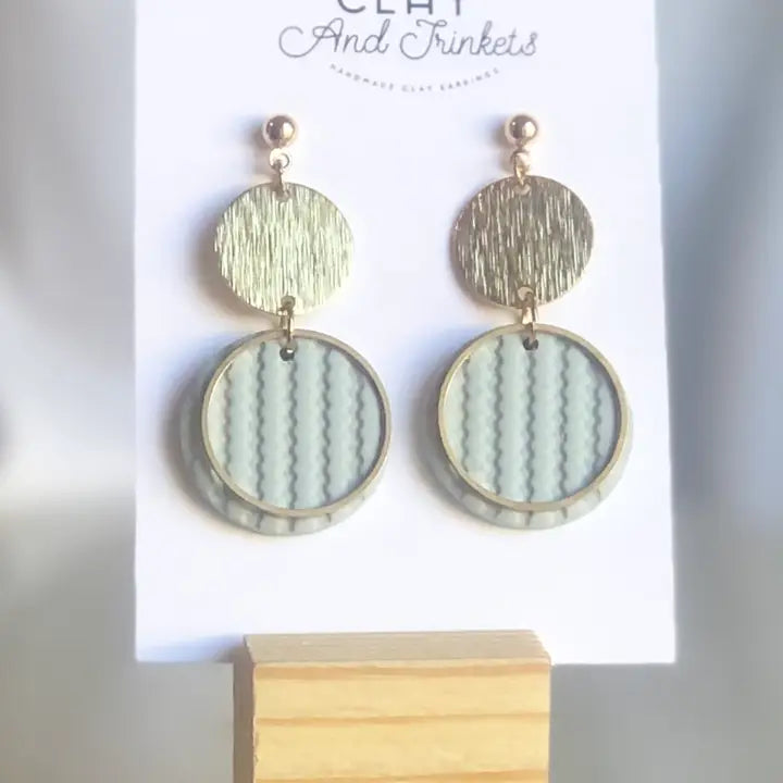 Tammy Dangle Earrings- Sky Blue