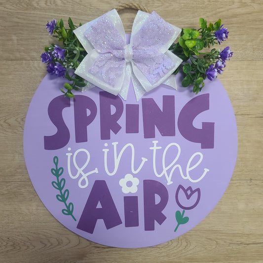 12" Spring is in the Air door hanger