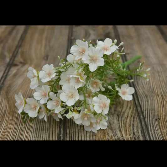 White Baby's Breath Pick 14in