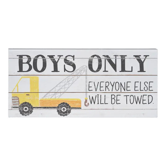 Boys Only Wall Decor