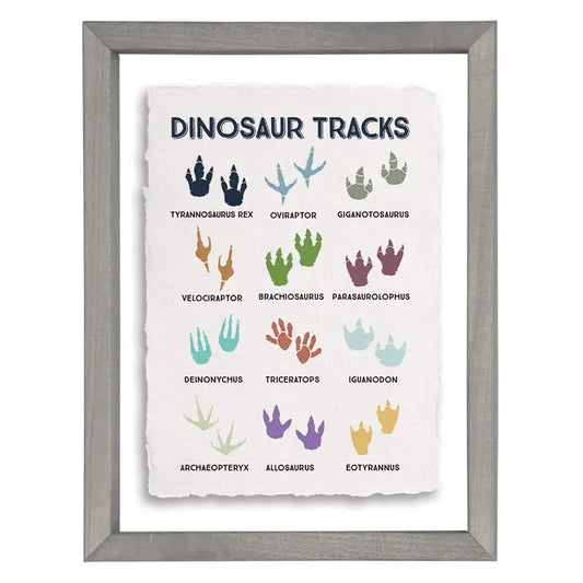 Dinosaur Tracks Floating Wall Art